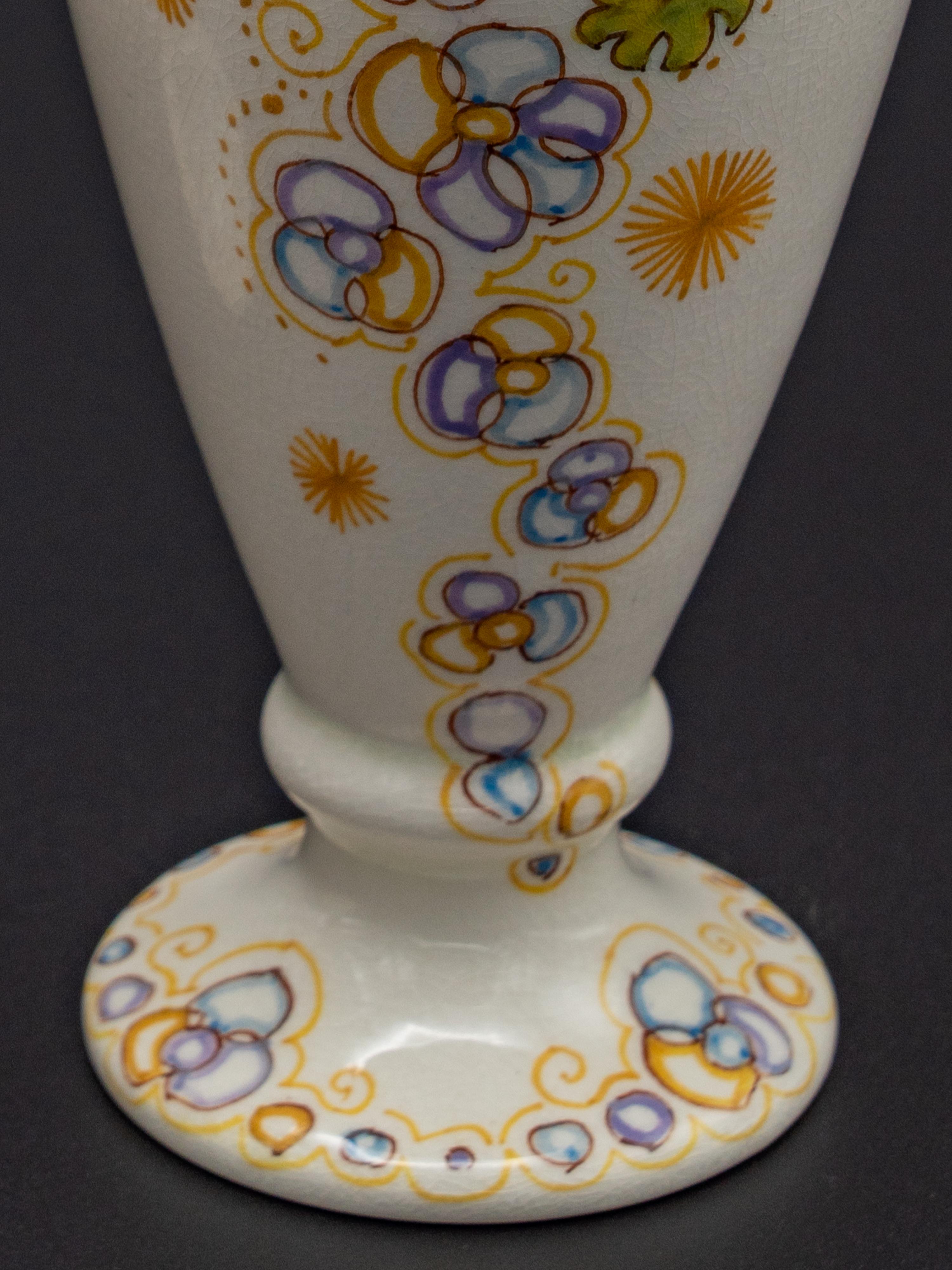 Dipinto a mano 1899 Vasi Art Nouveau Plateelbakkerij Zuid-Holland 