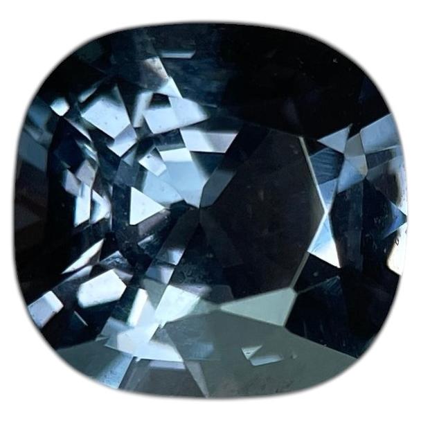 1.89Ct Burmese Bluish Grey Spinel 7.4x7.1x4.5mm