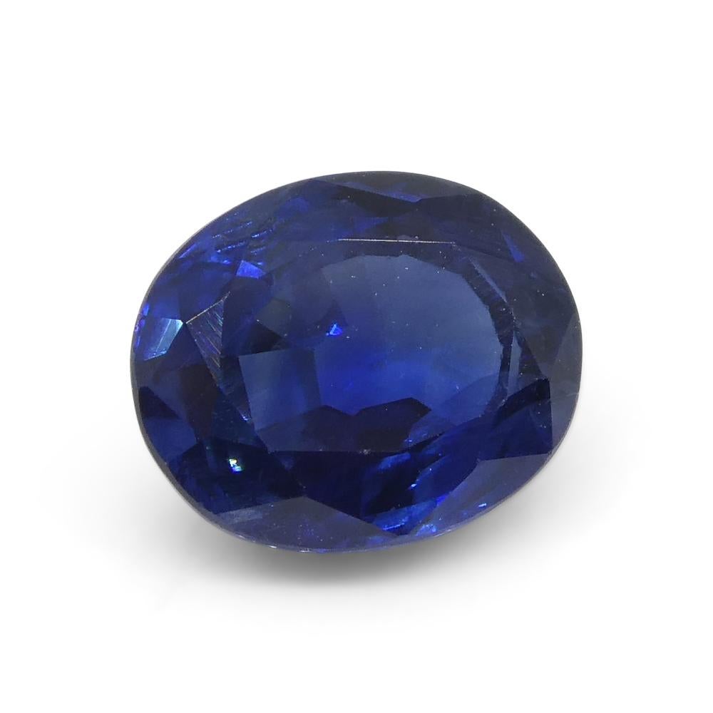Zafiro azul ovalado de 1.89 ct de Nigeria en venta 5