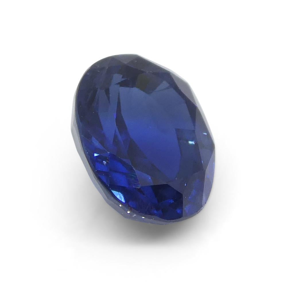 1.89ct Oval Blue Sapphire from Nigeria For Sale 6