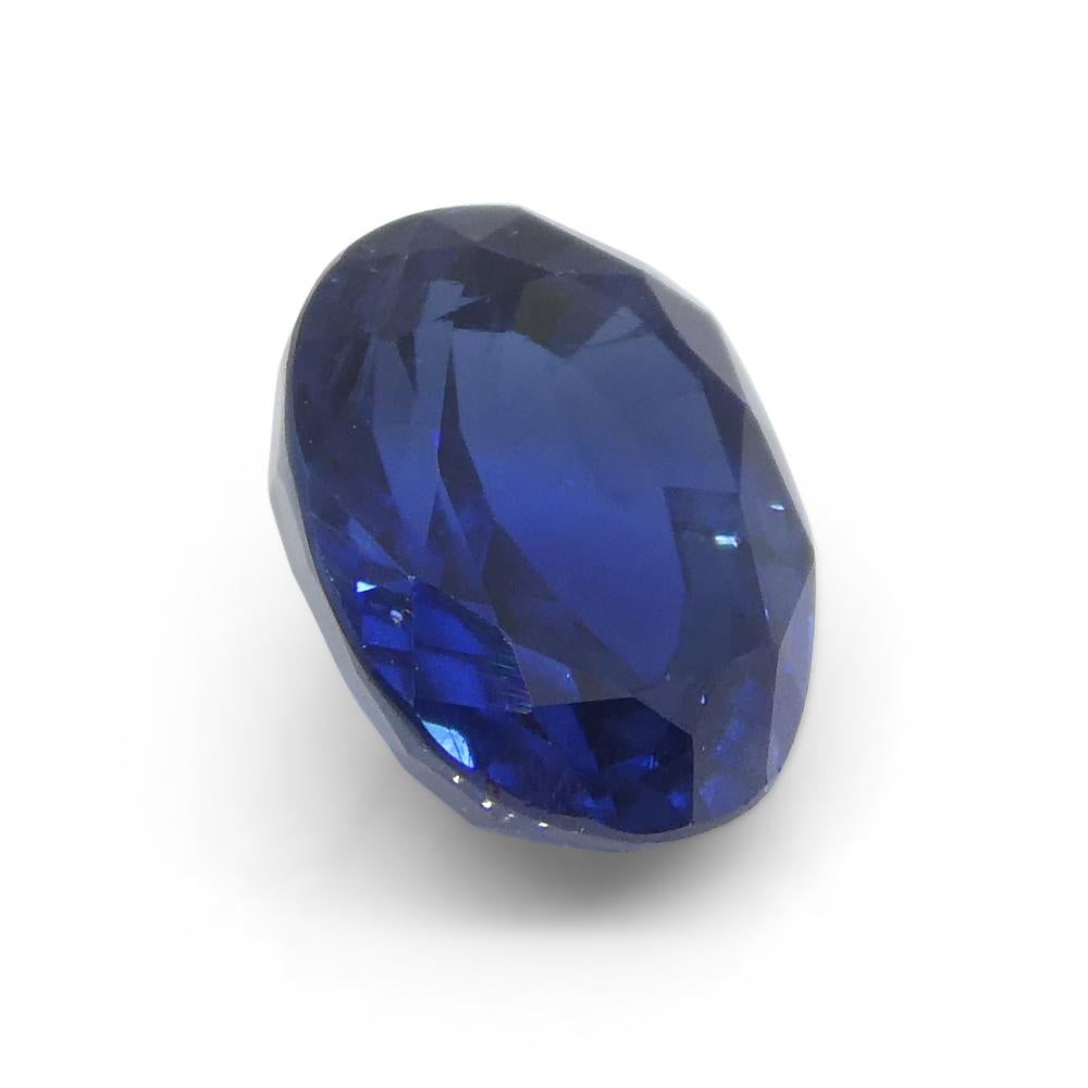 Zafiro azul ovalado de 1.89 ct de Nigeria en venta 6