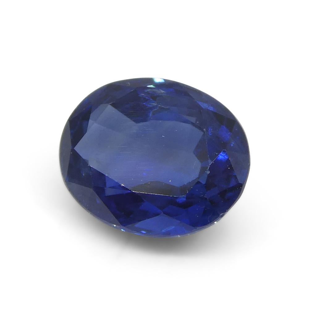1.89ct Oval Blue Sapphire from Nigeria For Sale 1