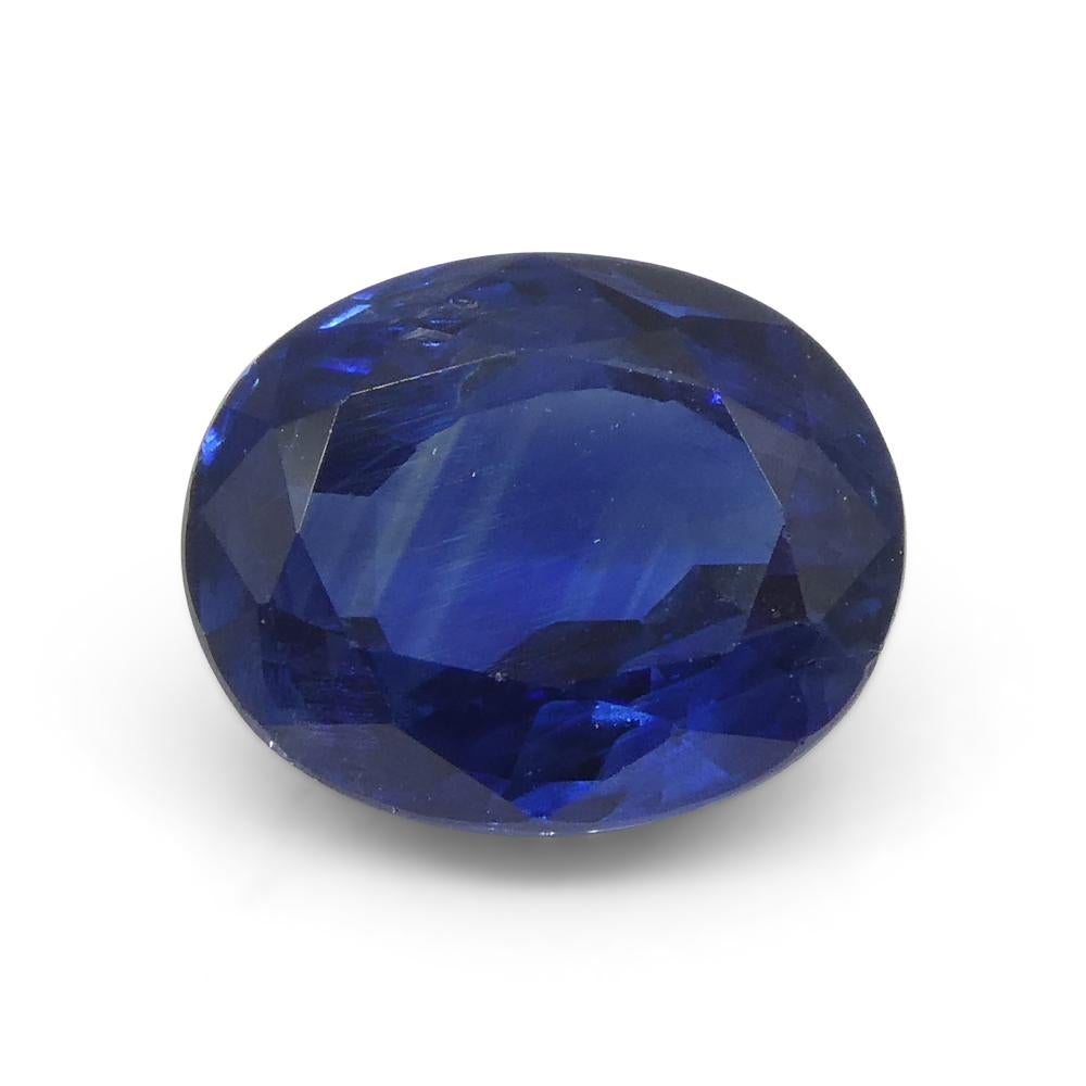 1.89ct Oval Blue Sapphire from Nigeria For Sale 4
