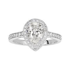 1.89ct Pear Shaped Diamond Engagement Ring