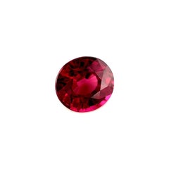 1.89 Carat Pink Purple Natural Rhodolite Garnet Oval Cut Loose Gemstone VS