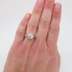 1.89ctw Diamond Engagement Ring in 18k White Gold