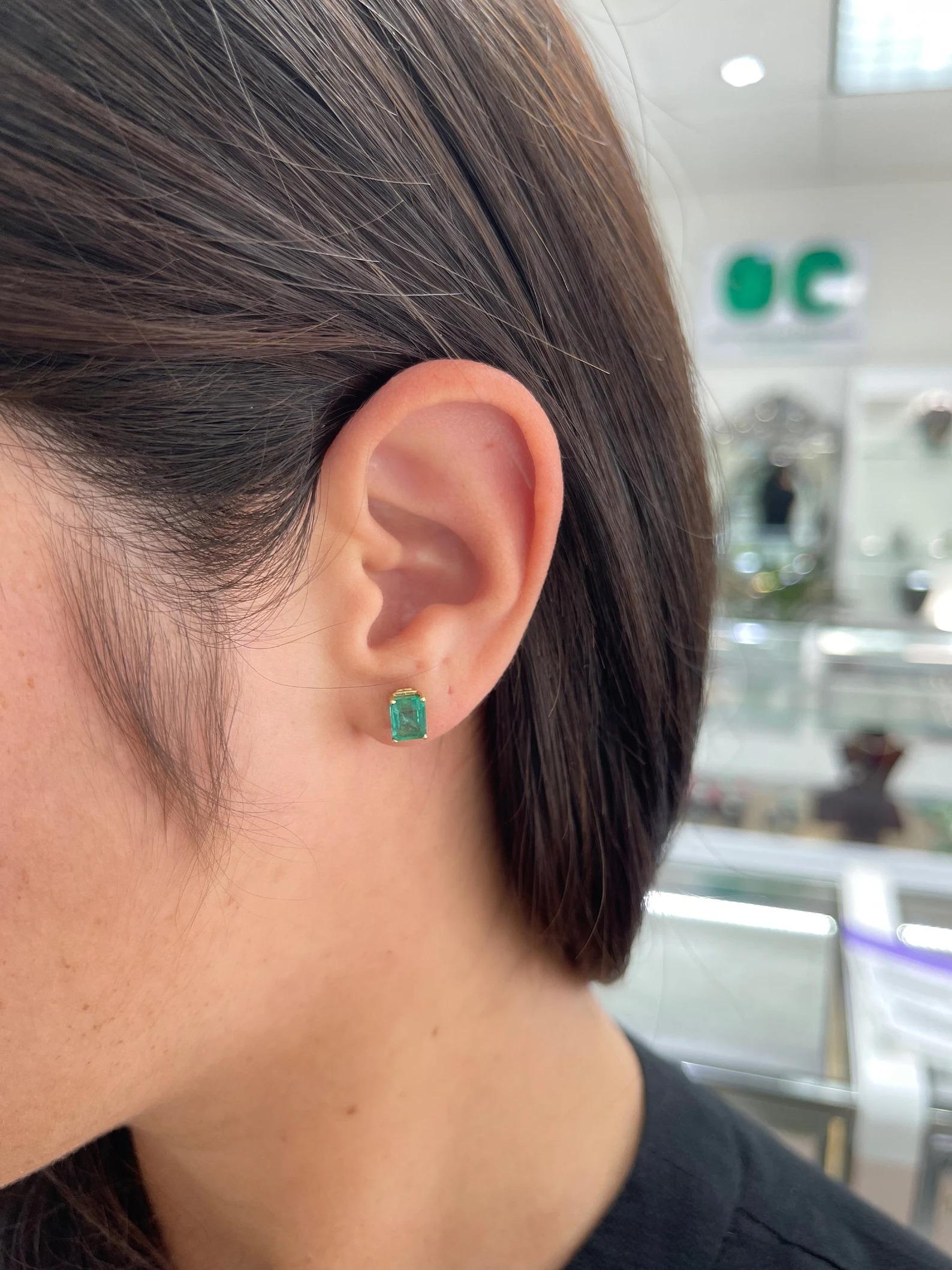 zambian emerald earrings