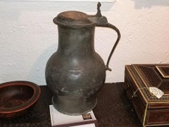 18th Century American Colonial Pewter Tankard Fbt Davenport