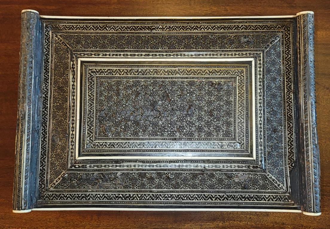 18C Anglo Indian Sadeli Mosaic Sarcophagus Sewing Box 7