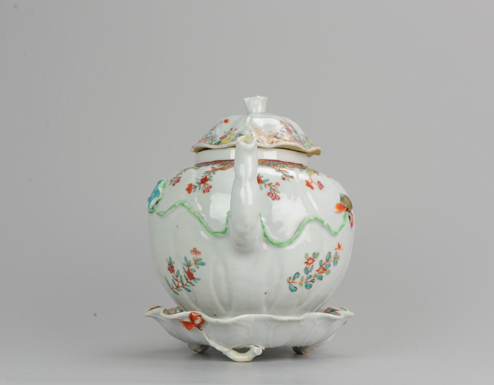 18th Century Chinese Porcelain Qianlong/Yongzheng Famille Rose Pattipan Antique 6
