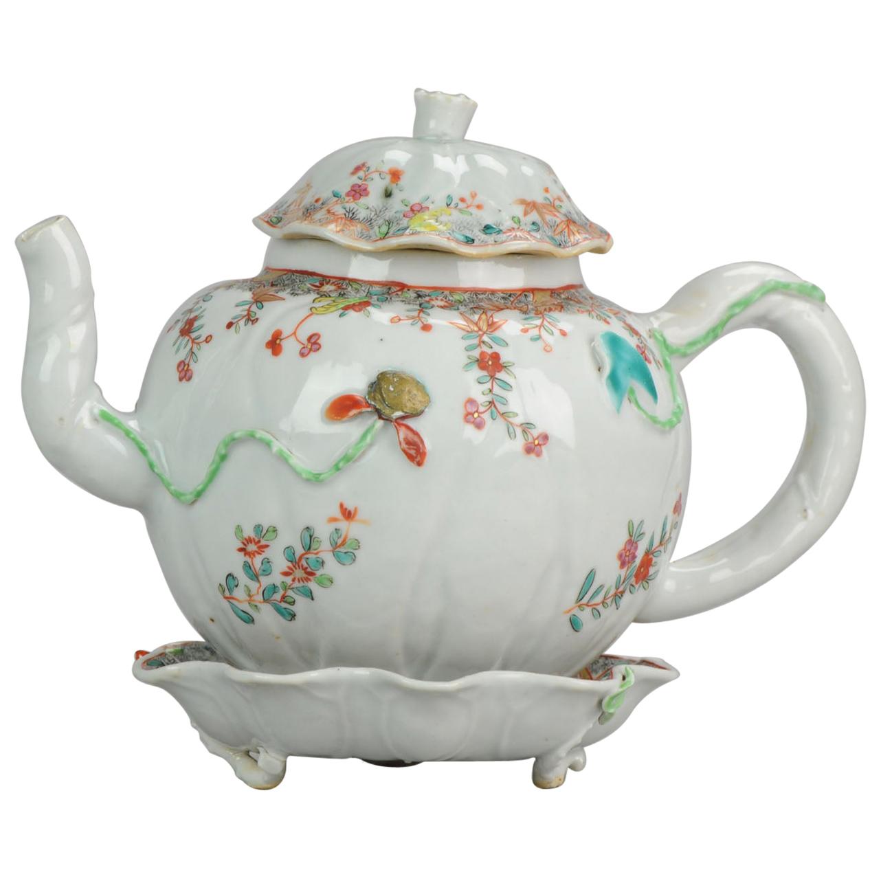 18th Century Chinese Porcelain Qianlong/Yongzheng Famille Rose Pattipan Antique