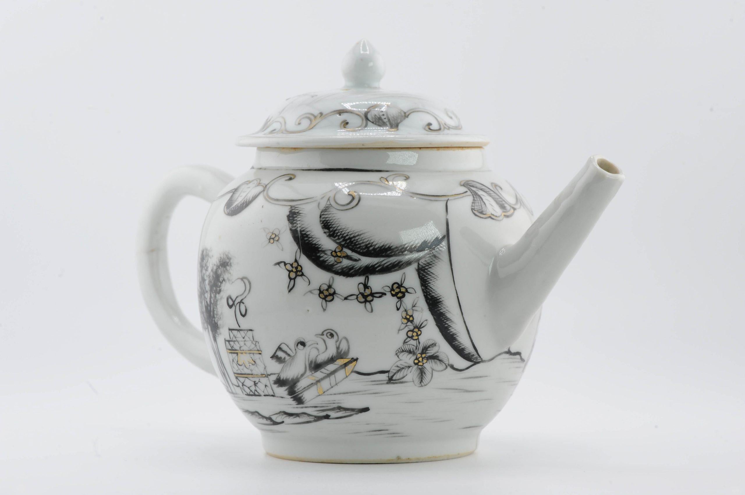 Théière Valentines Patter de Commande Qianlong en porcelaine chinoise du 18e siècle en vente 5