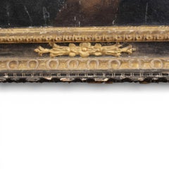 Cuadro antiguo francés del siglo XVIII de Lucrecia ( Enmarcado - procedente del castillo de Nieuil)