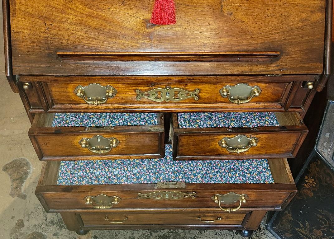 18th Century George II Miniature Campaign Bureau Chest on Later Chest Stand For Sale 6