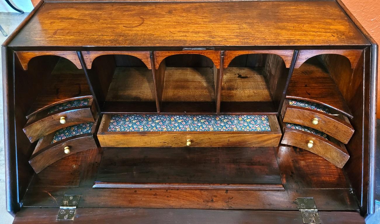 18th Century George II Miniature Campaign Bureau Chest on Later Chest Stand For Sale 1