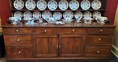 18th Century George II Pitch Pine English Dresser
