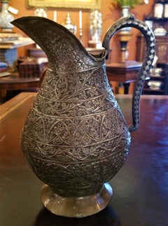 18th Century Indo-Persian Bronze Pitcher