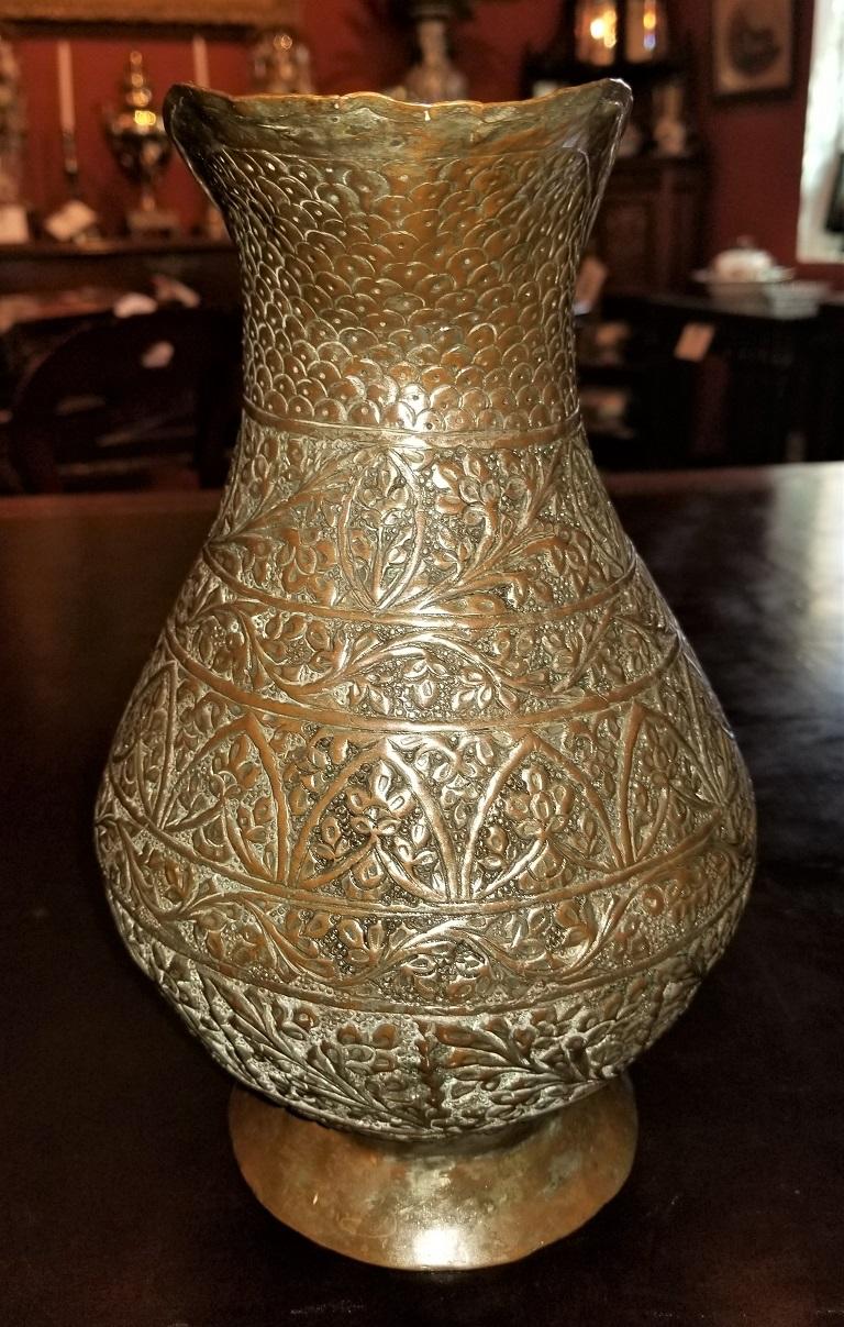 Hand-Crafted 18th Century Indo-Persian Bronze Pitcher