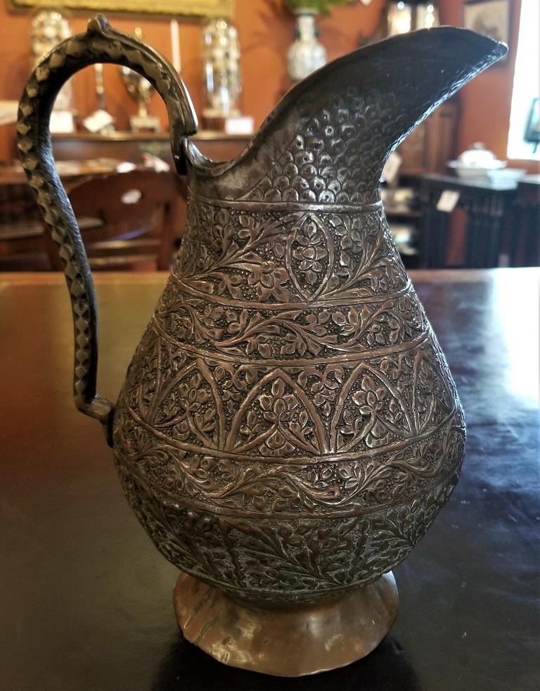 Brass 18th Century Indo-Persian Bronze Pitcher