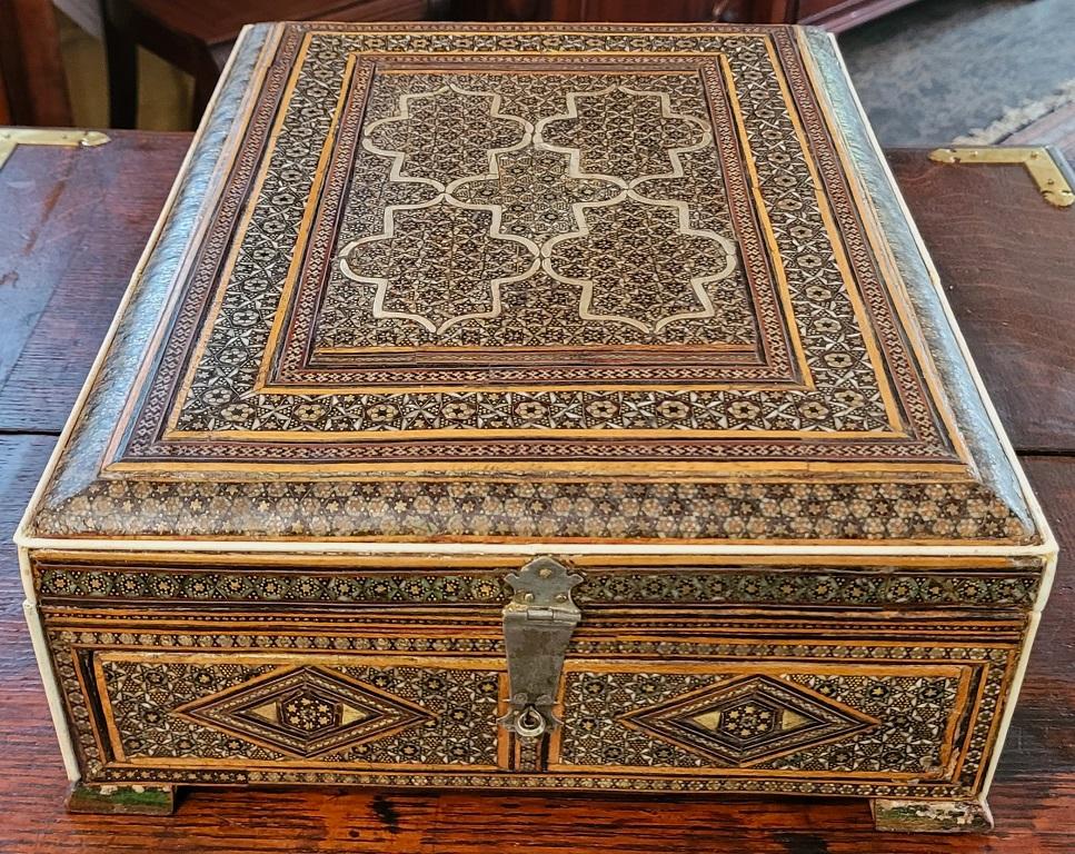 18C Indo-Persian Campaign Vanity Box  For Sale 3