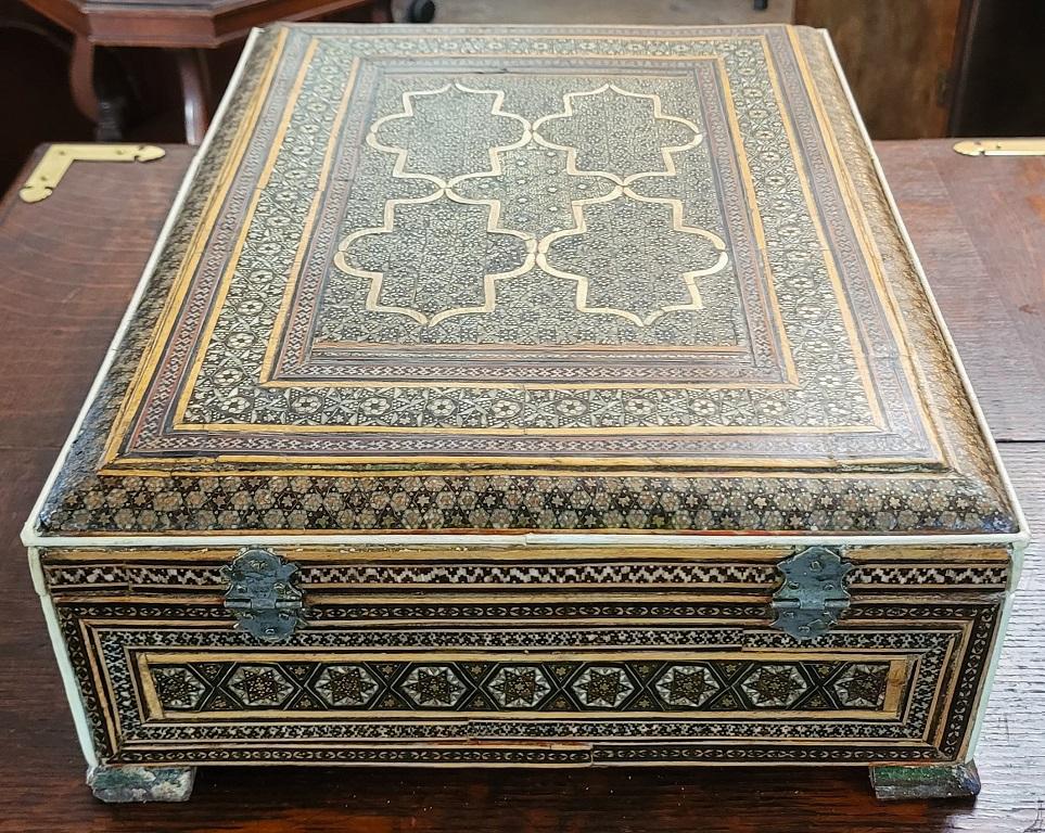Anglo-Indian 18C Indo-Persian Campaign Vanity Box  For Sale