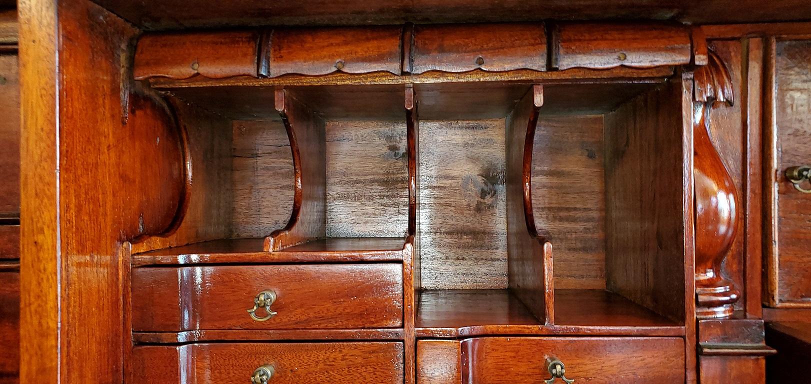 19C Large Irish Georgian Style Secretary Bookcase For Sale 2