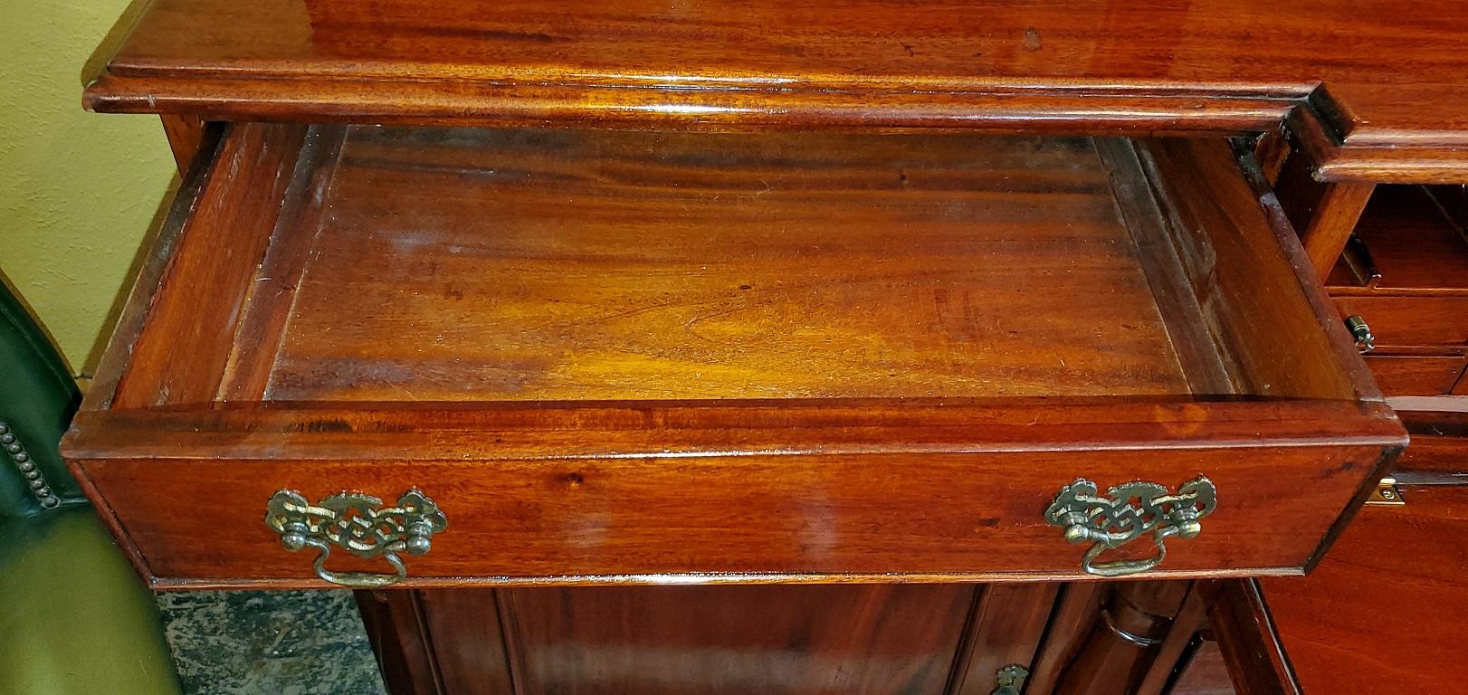 19C Large Irish Georgian Style Secretary Bookcase For Sale 9