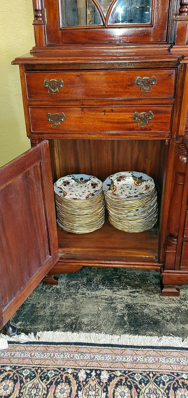 19C Large Irish Georgian Style Secretary Bookcase For Sale 11