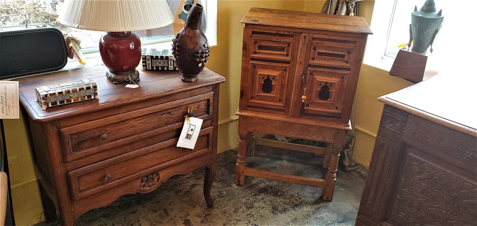 Maple 18C Mexican/Texan Bargueno Style Chest on Stand For Sale