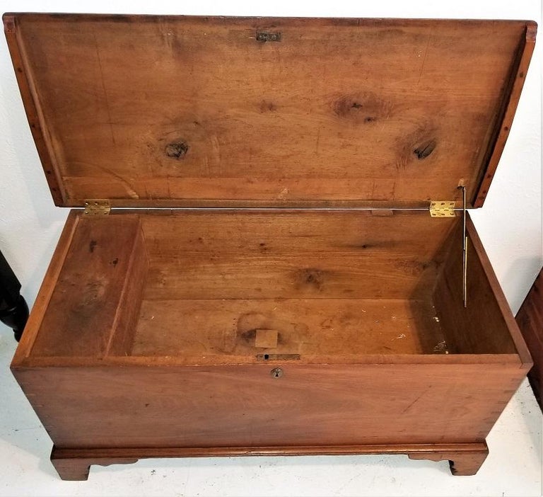 18 Century Pennsylvania Cherrywood And Cedar Blanket Chest For Sale At 1stdibs