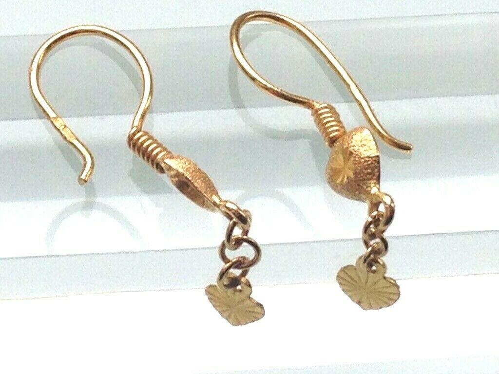 Women's 18ct & 22ct Gold Vintage Earrings For Sale