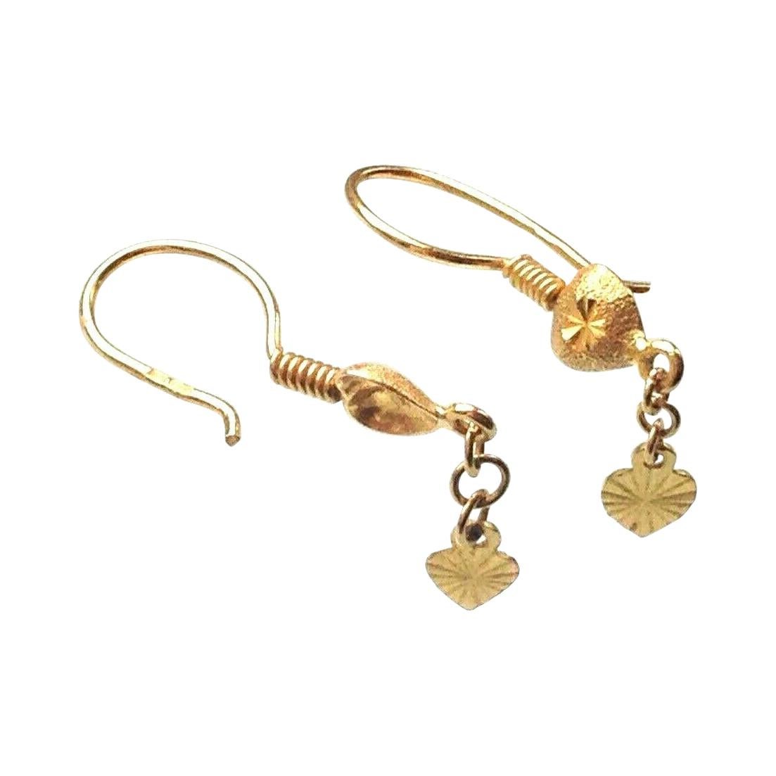 18ct & 22ct Gold Vintage Earrings For Sale