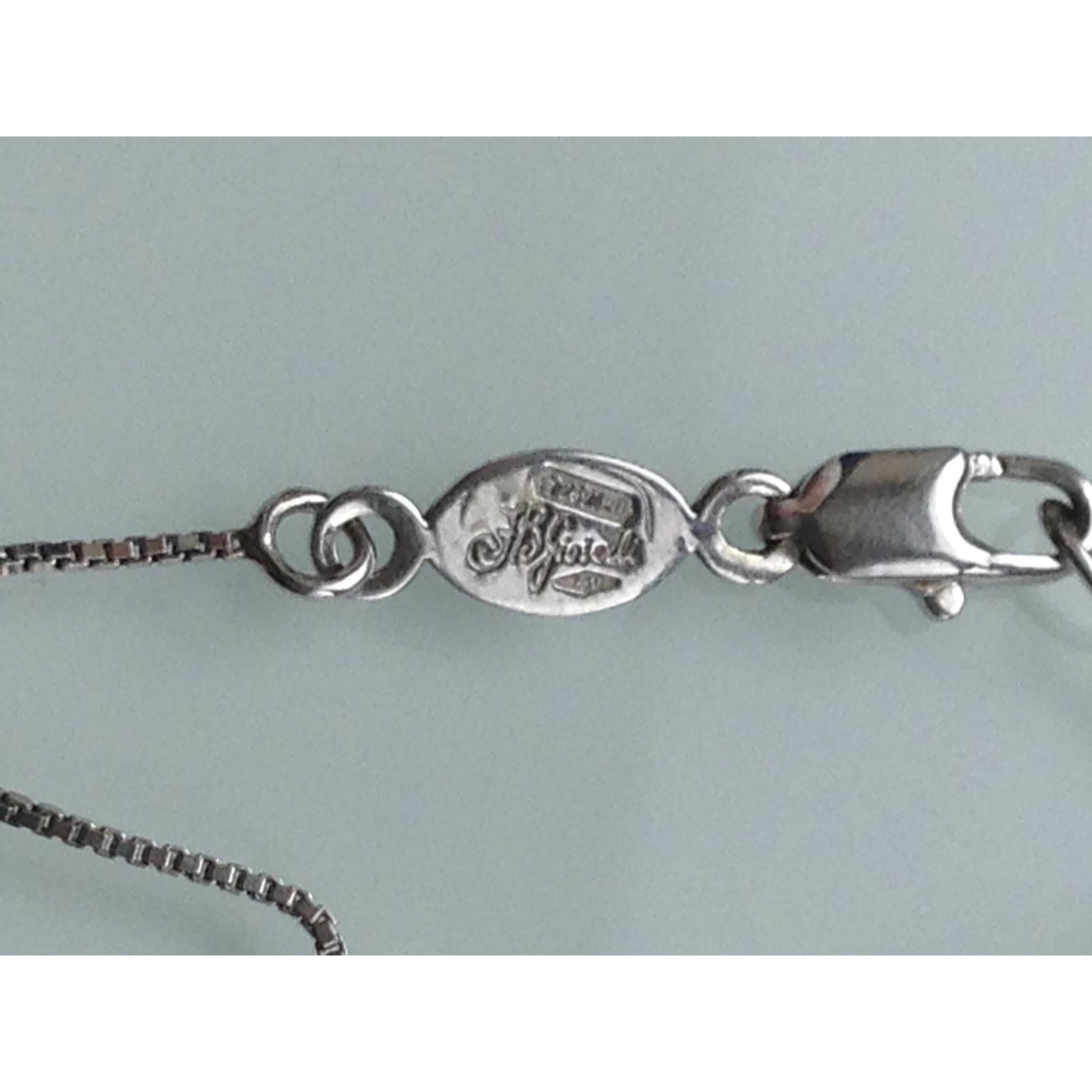 Women's 18ct 750 Diamond Necklace by FB Gioielli For Sale