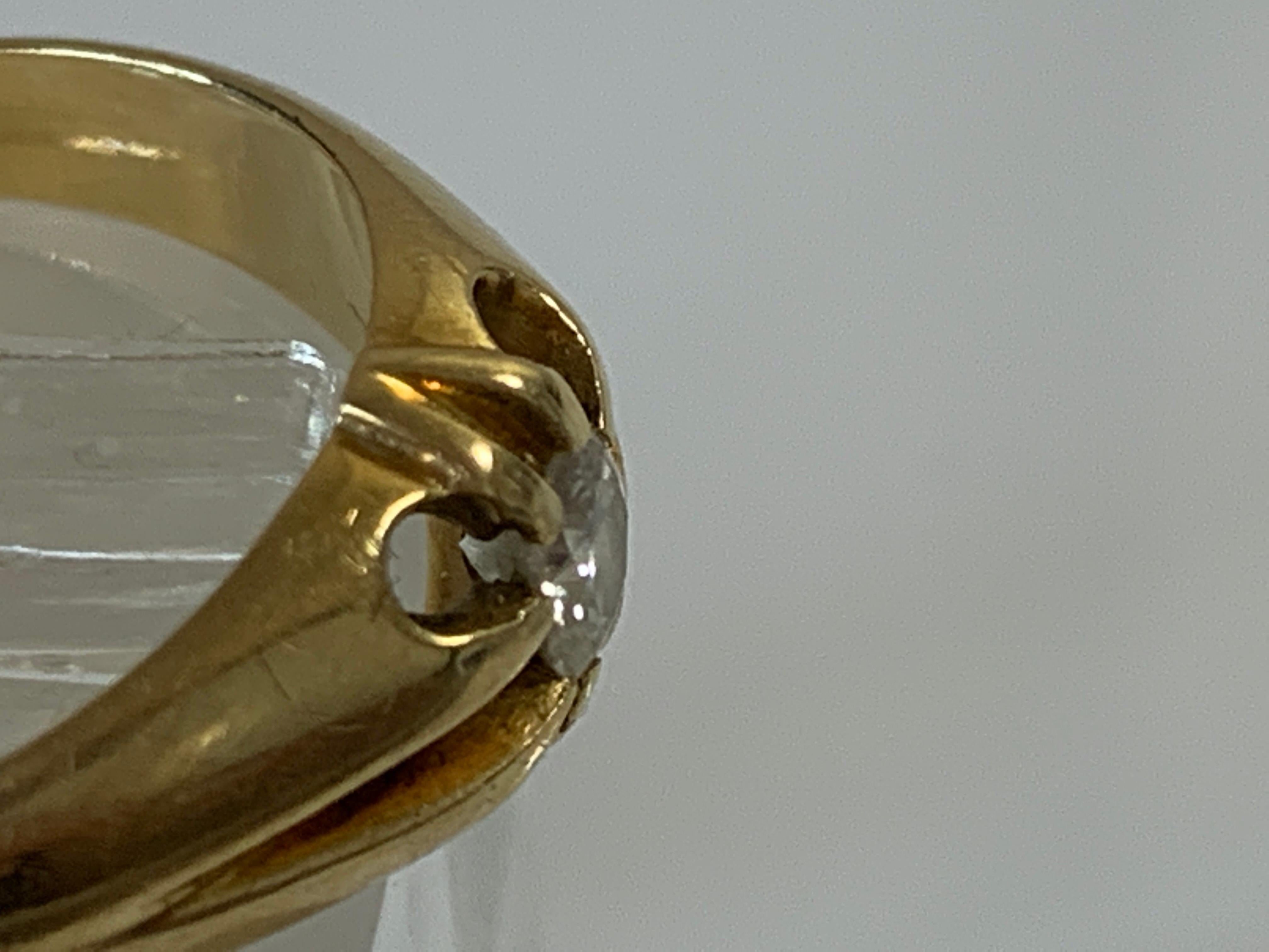 18ct 750 Gold 0.25 Carat Edwardian Diamond Ring For Sale 2