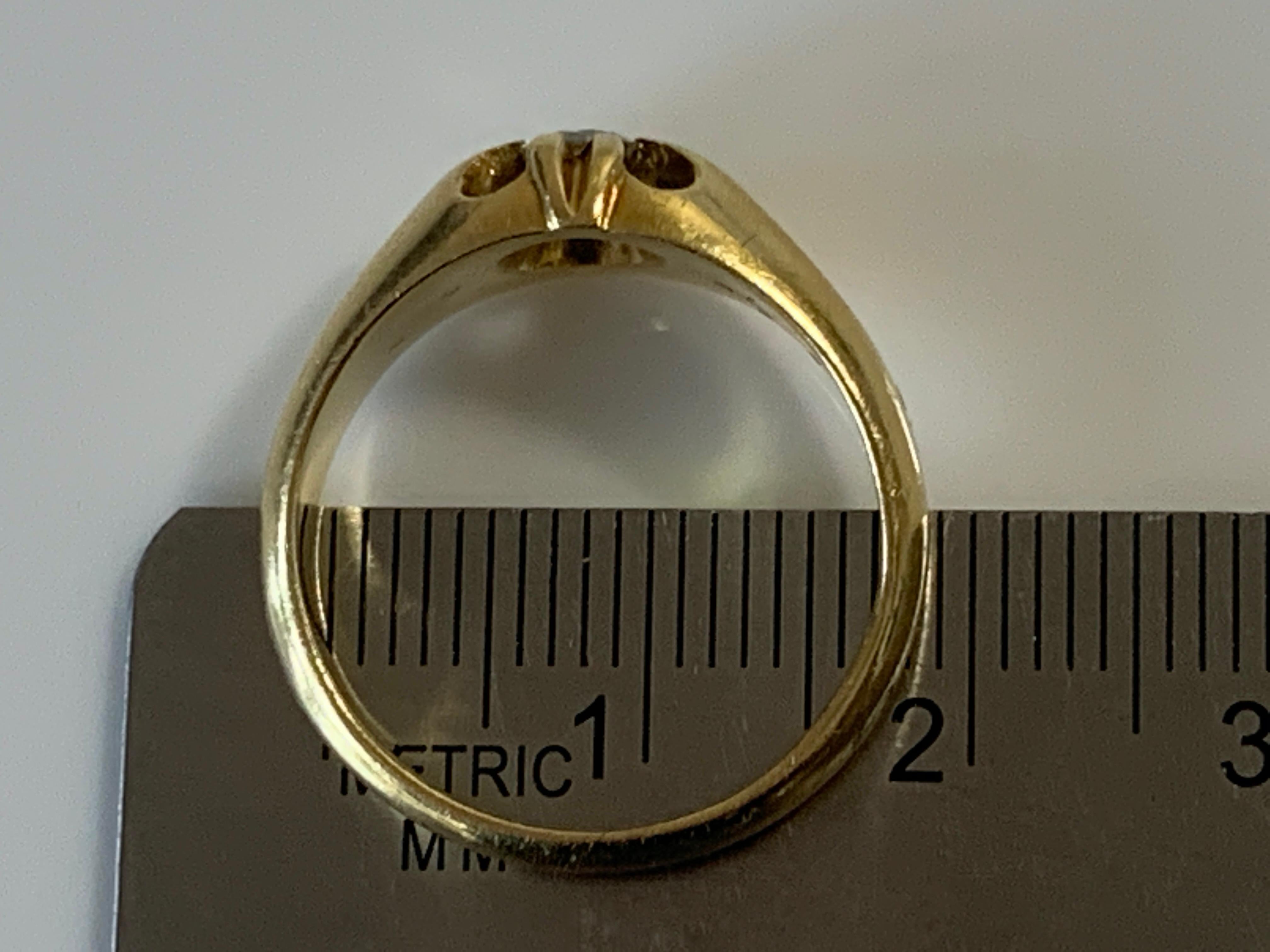 18ct 750 Gold 0.25 Carat Edwardian Diamond Ring For Sale 4