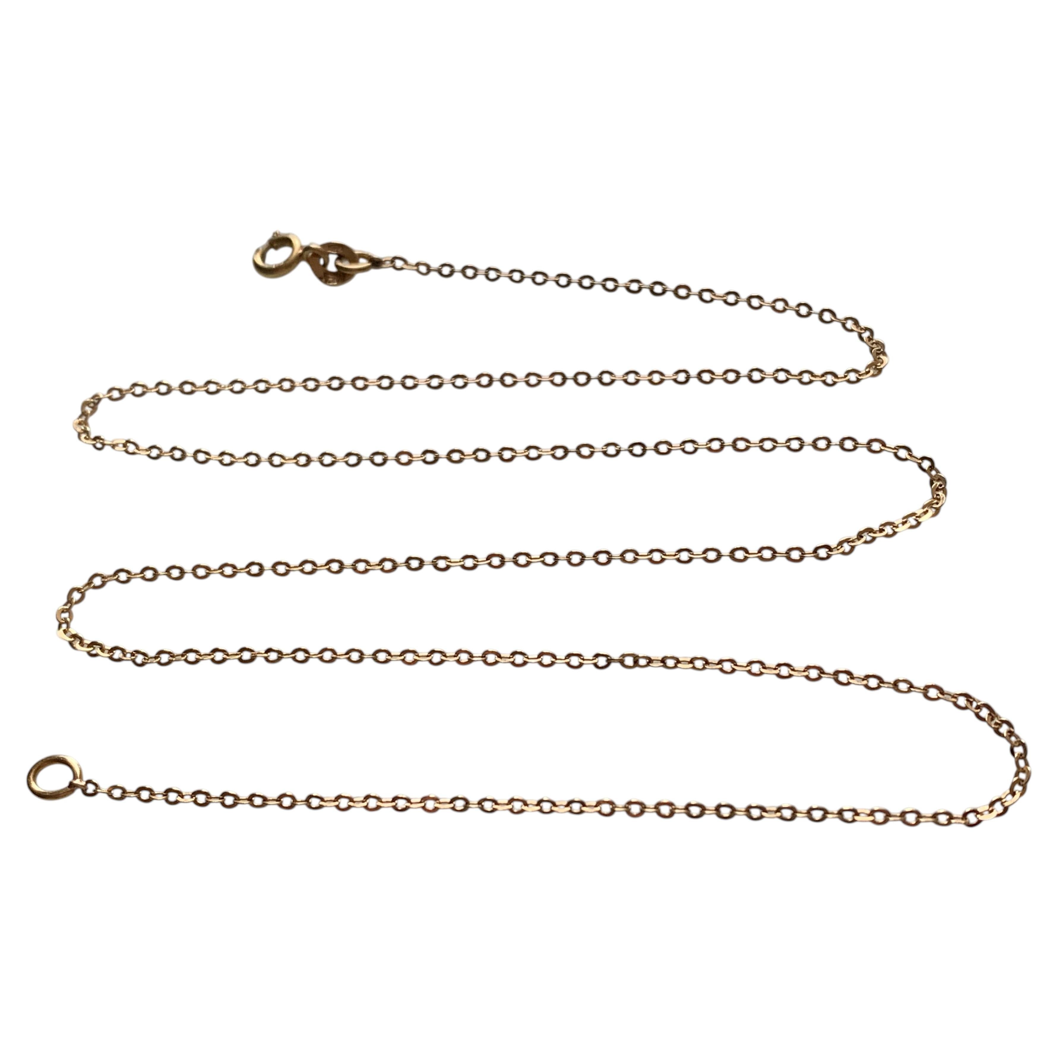 Catena da 18 pollici in oro 750