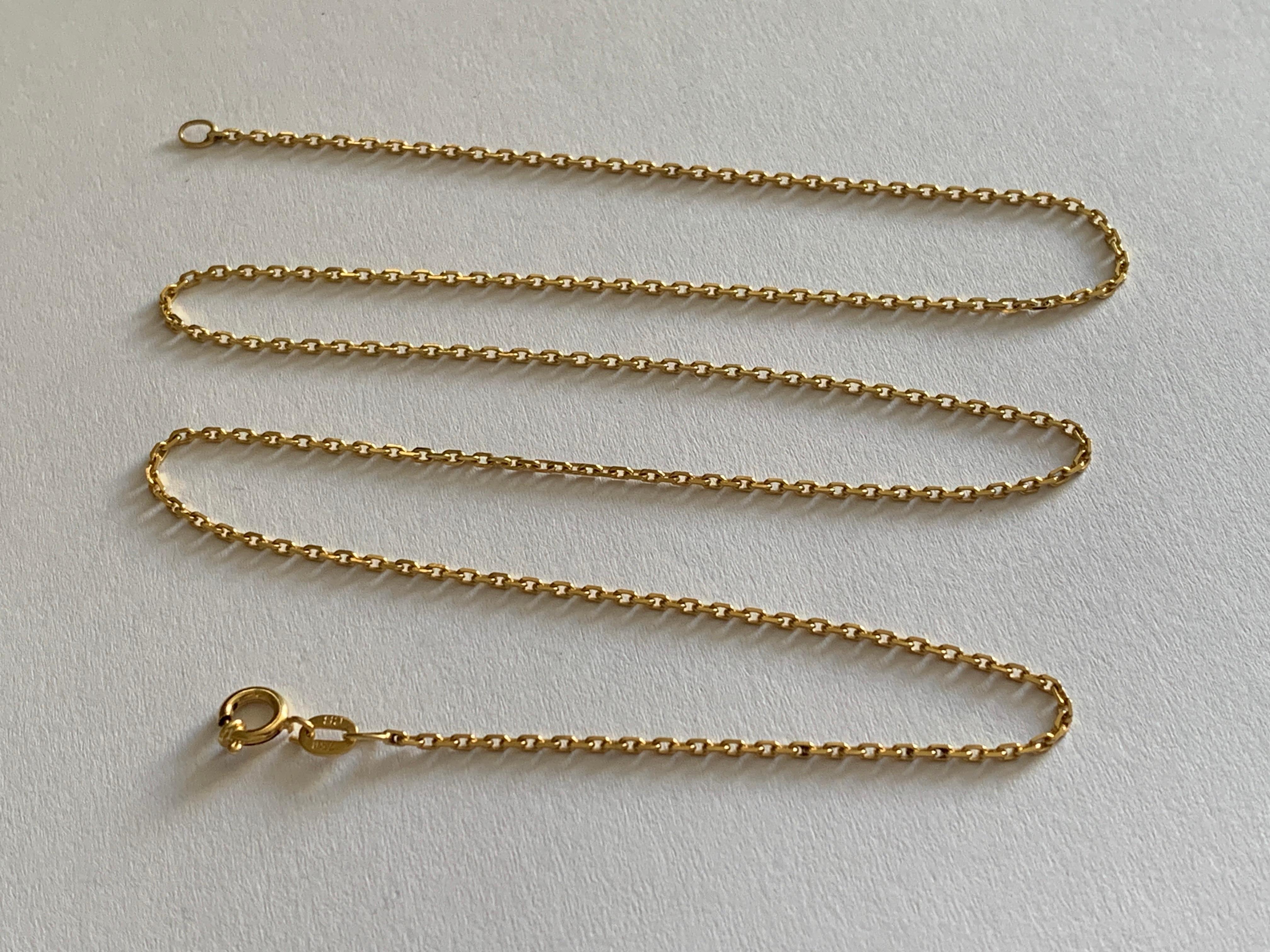 Precioso
Cadena de oro 750 brillante de 18 ct 
Longitud 19,75 