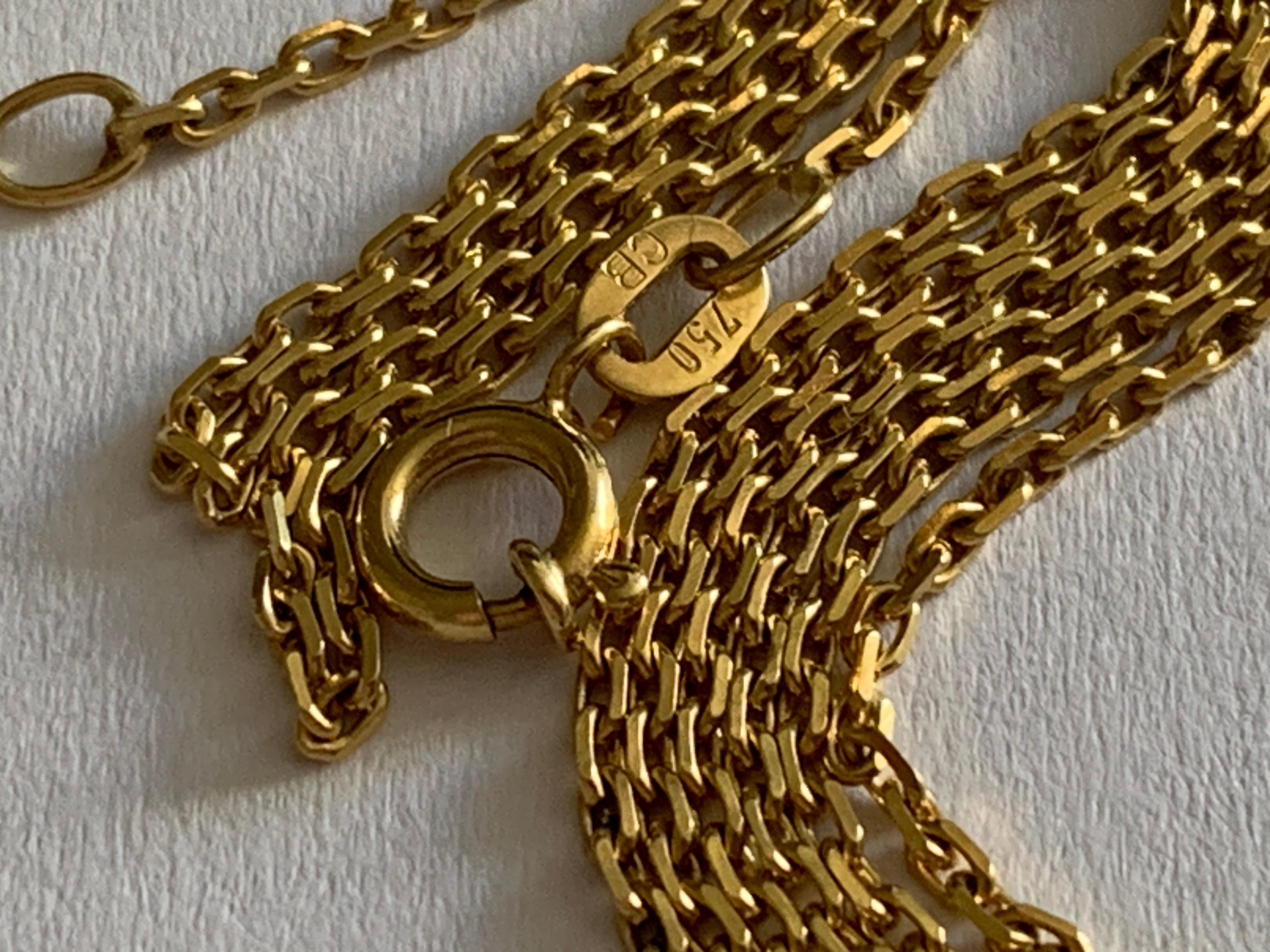 De las mujeres Cadena de oro 750 18 ct 19,75 en venta