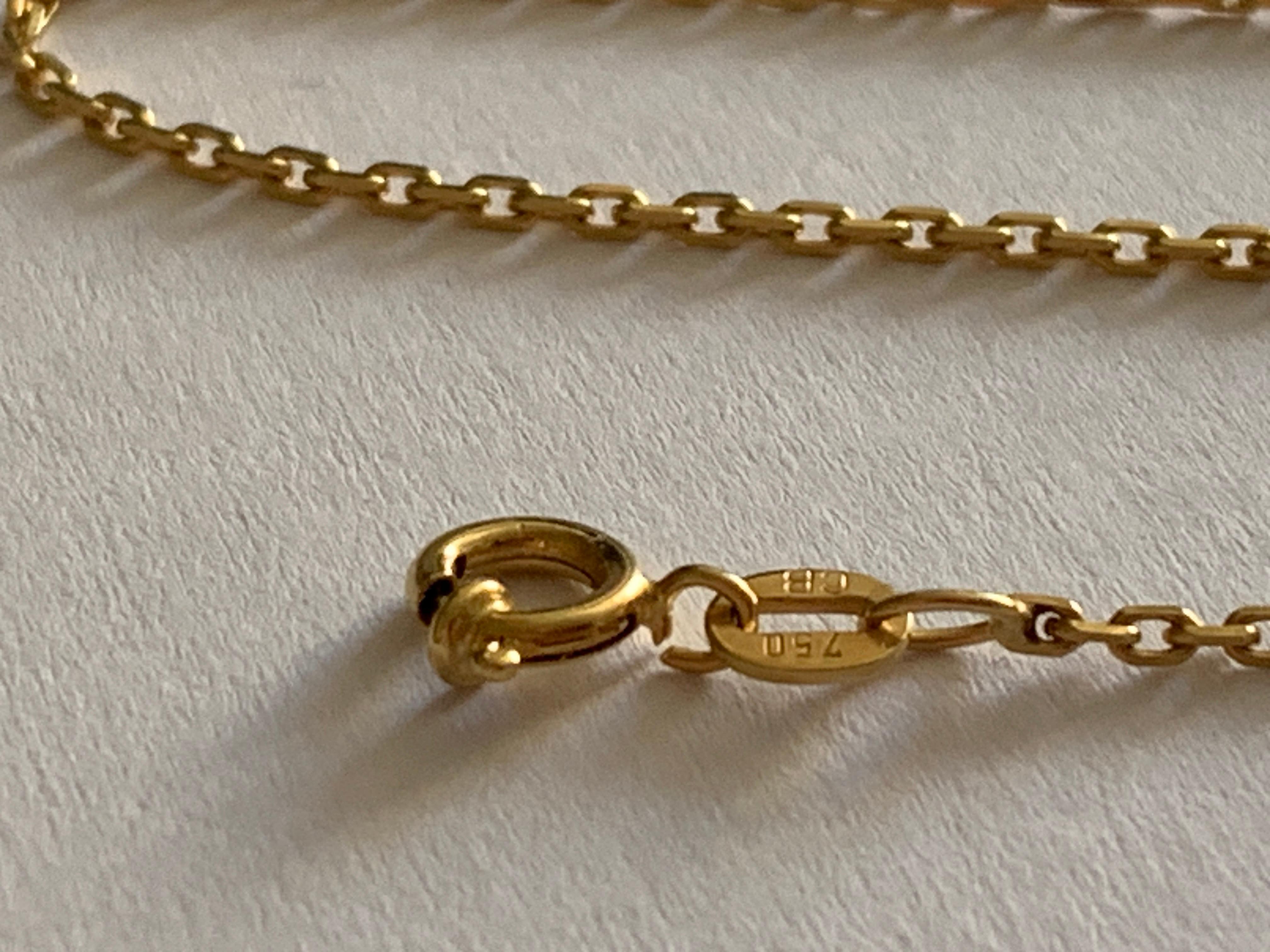 Cadena de oro 750 18 ct 19,75 en venta 4