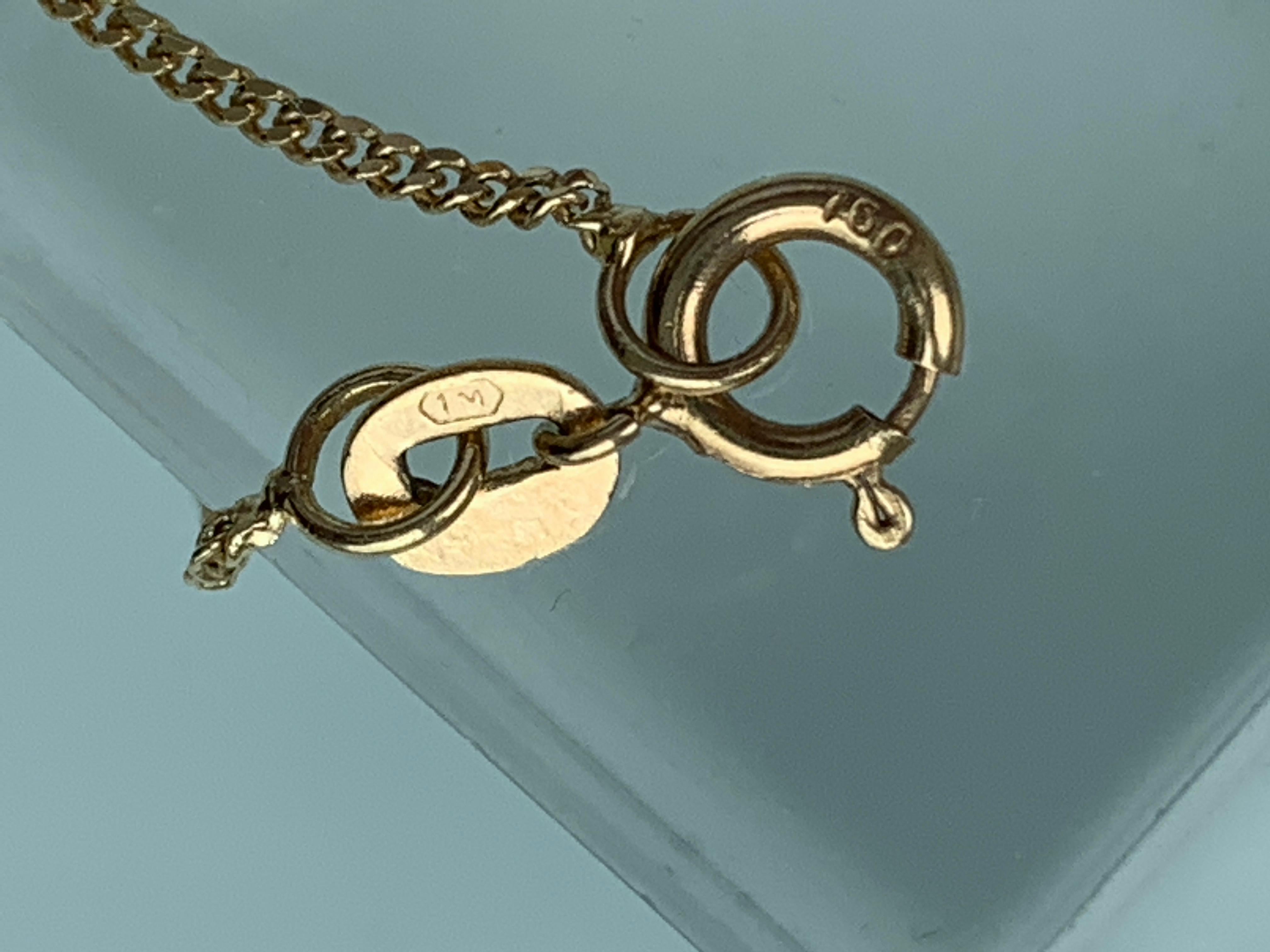 Collar y Pendientes Antiguos de Oro 750 18ct en venta 2