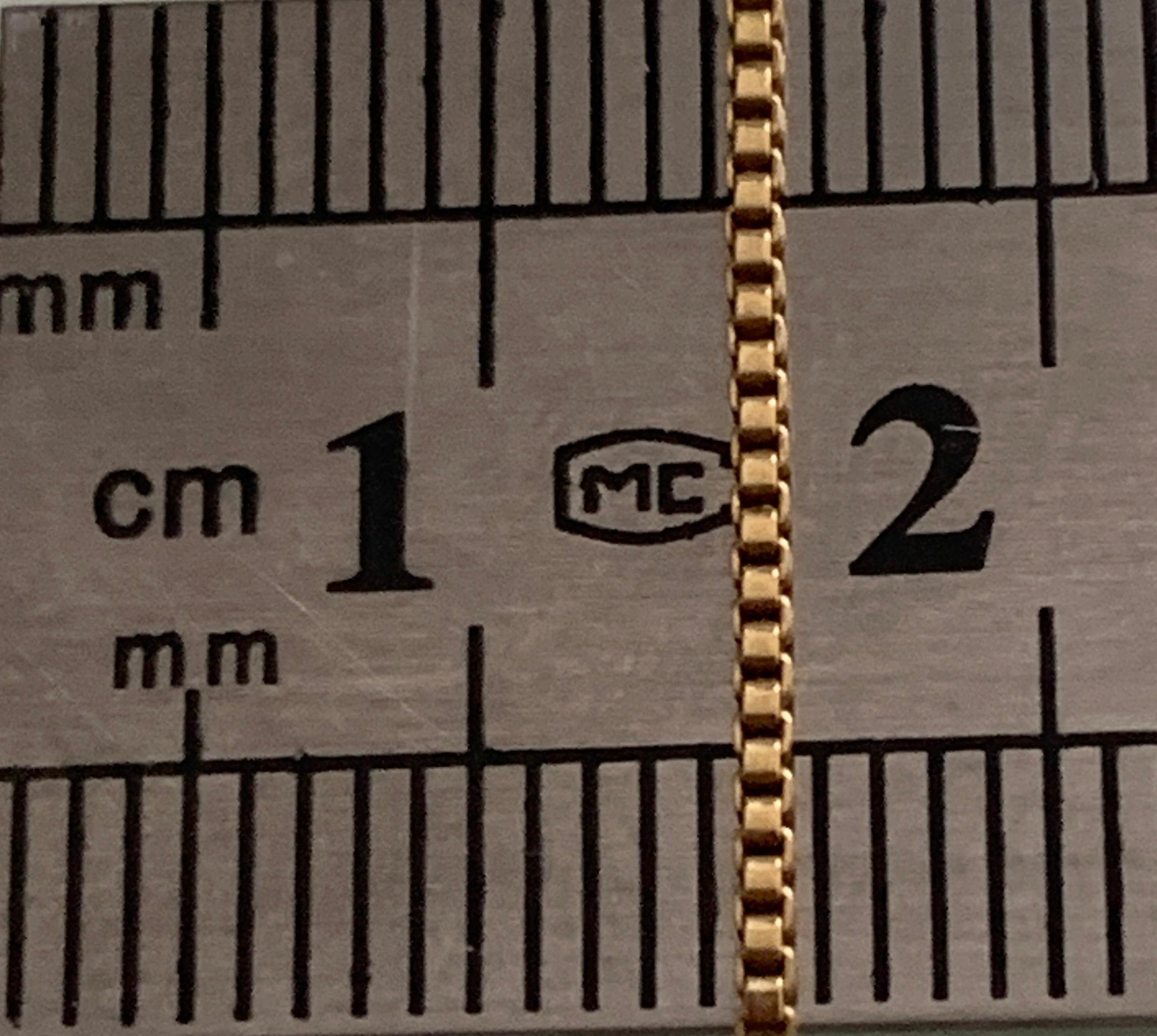 Women's or Men's 18ct 750 Gold Box 23.5