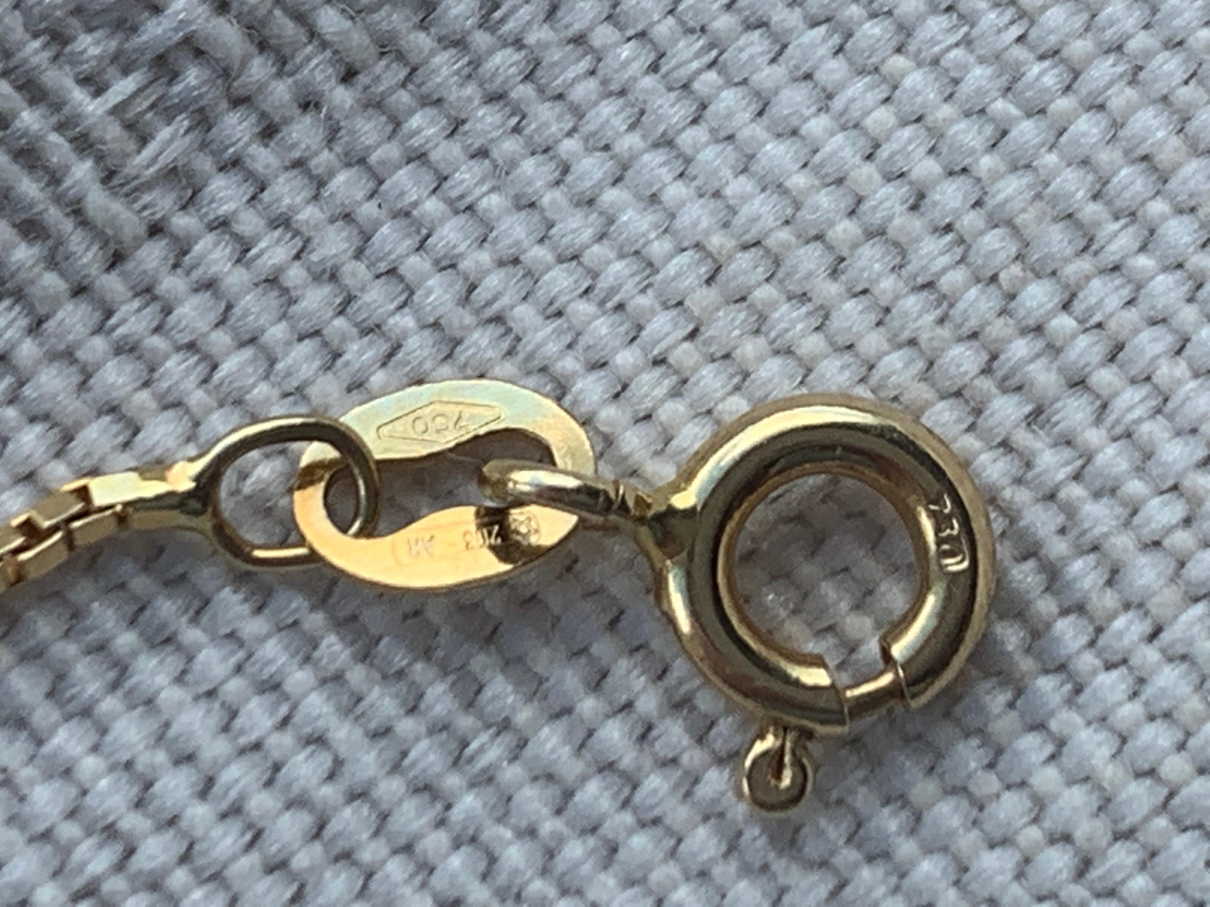 18ct 750 Gold Box Chain 2