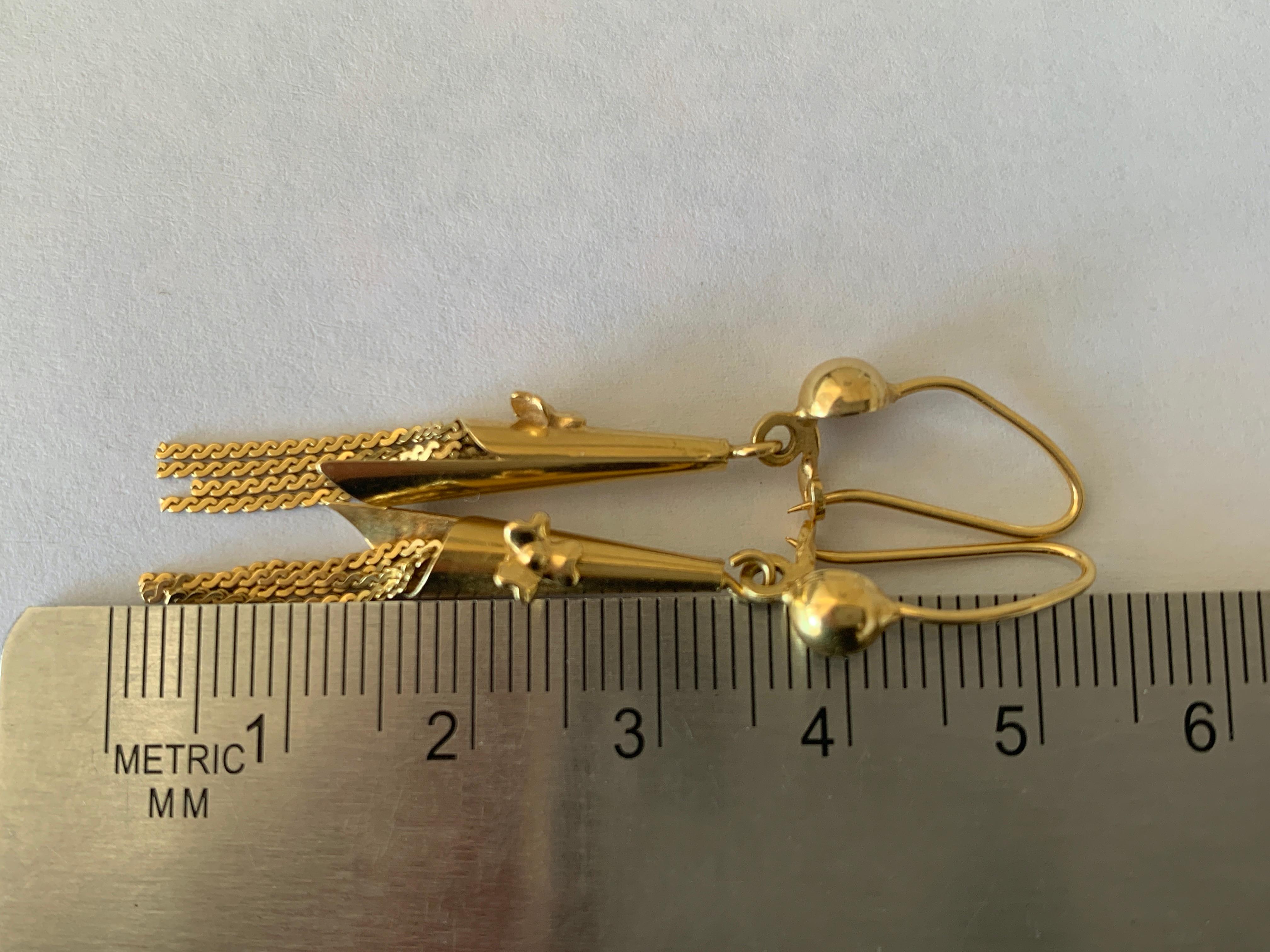 18ct 750 Gold Earrings In Good Condition In London, GB