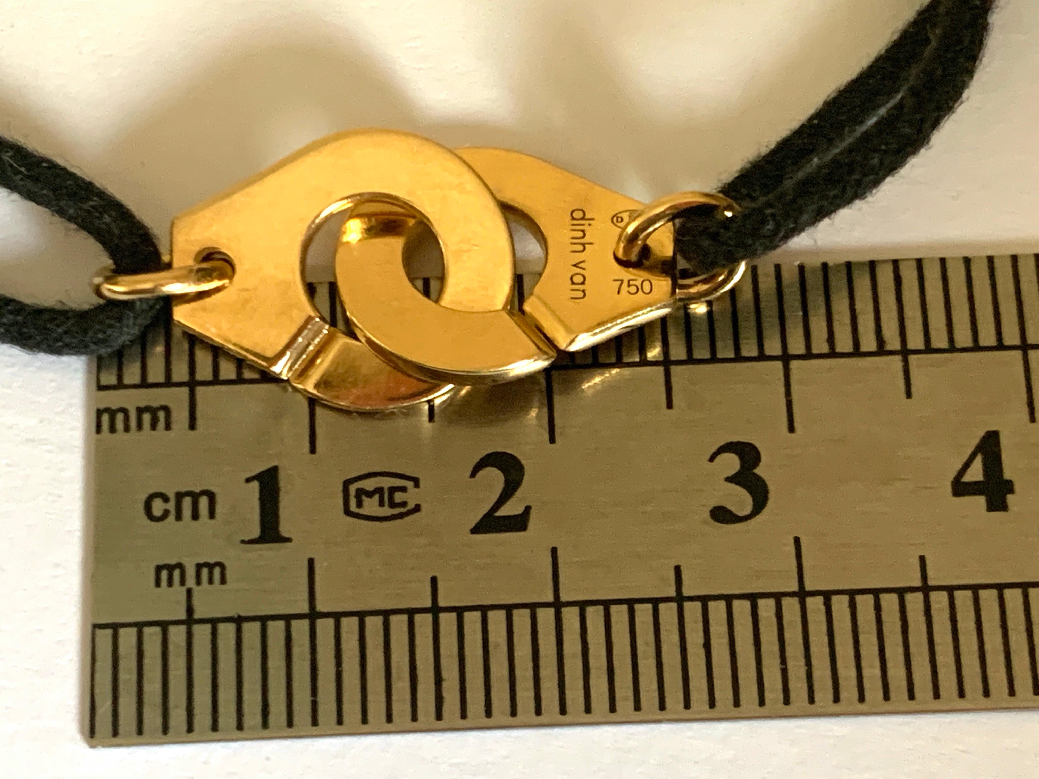 18ct 750 Gold Dinh Van  Bracelet For Sale 3