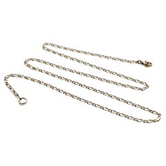 Retro 18ct 750 Gold Figaro 18" Chain