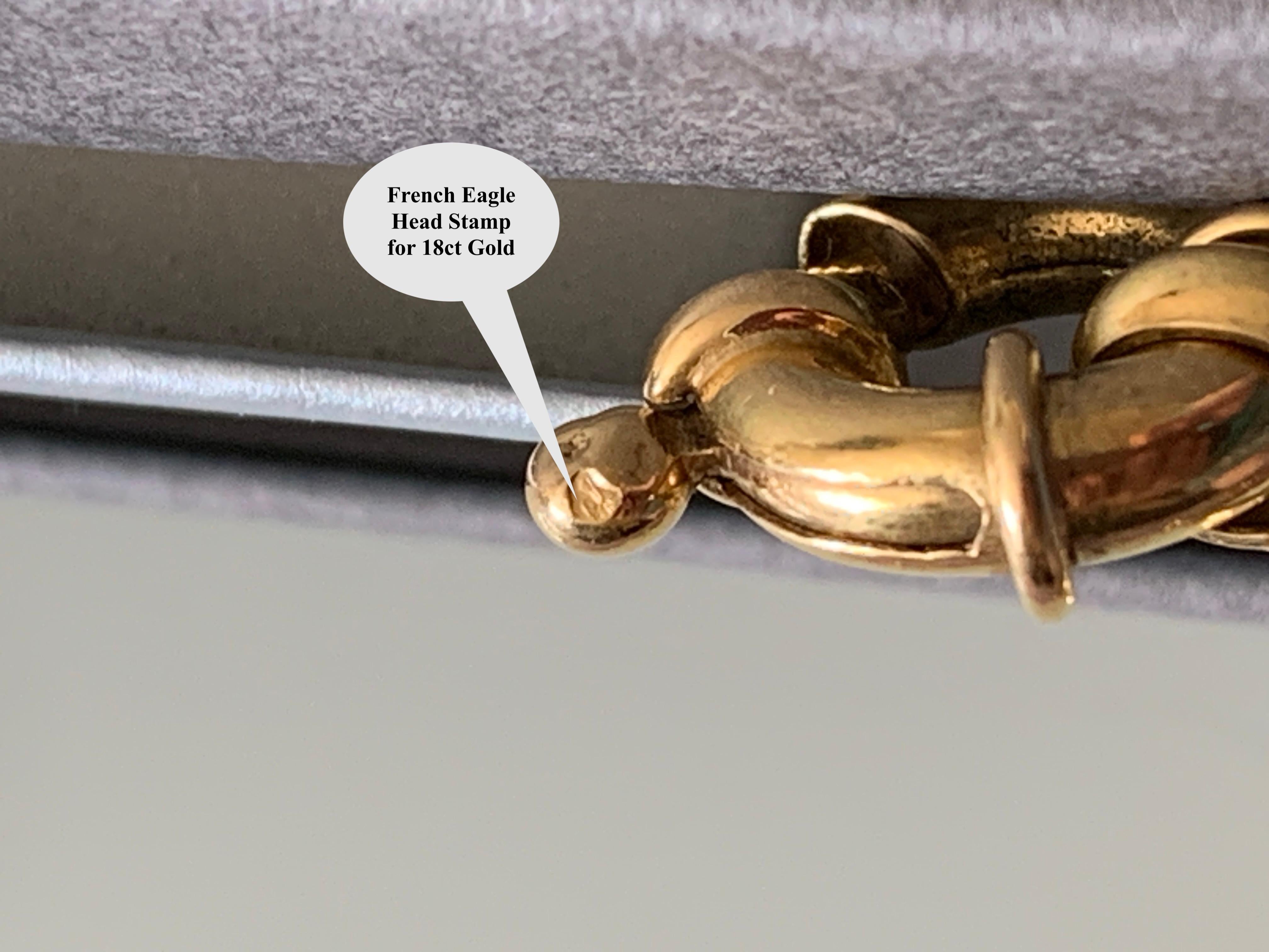 18ct 750 Gold Bracelet For Sale 6