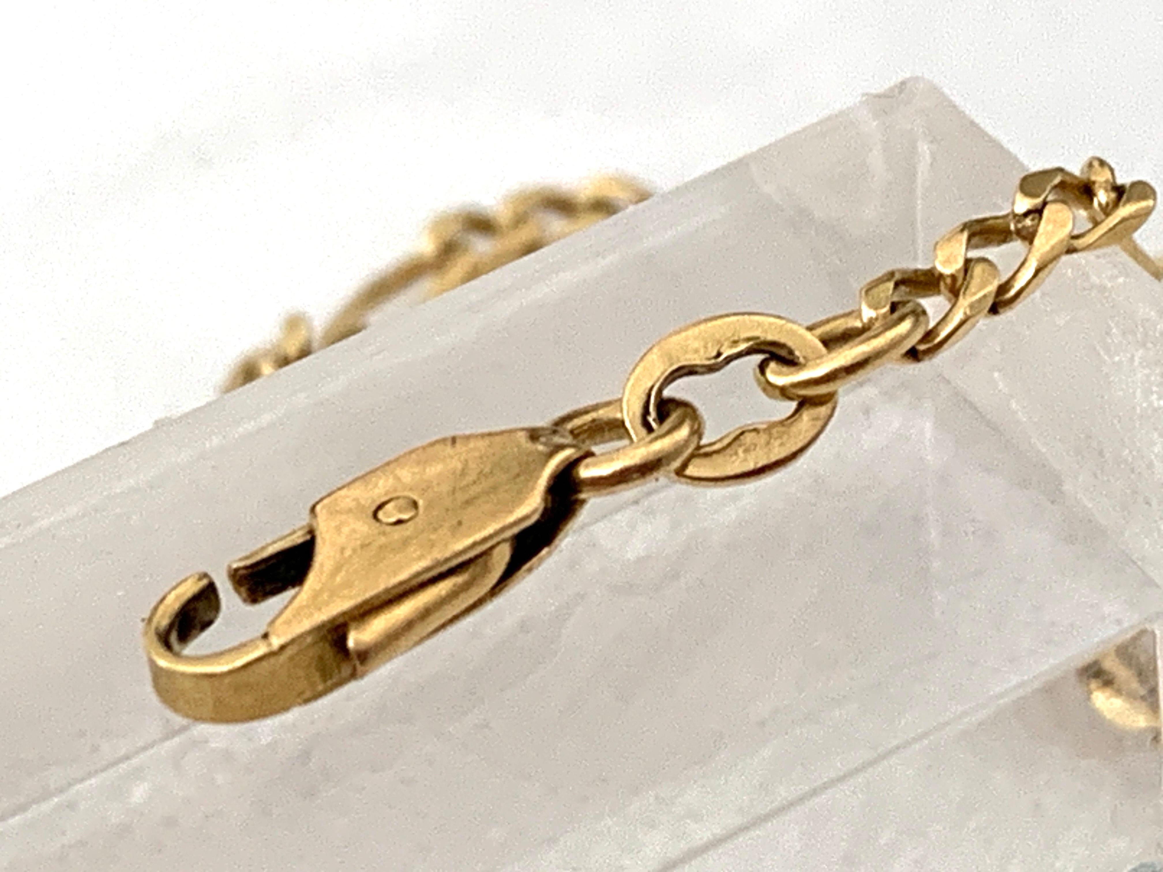 Bracelet figaro italien en or 18ct 750 Circa 1960 en vente 3
