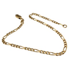 18ct 750 Gold Italian figaro Bracelet Circa 1960