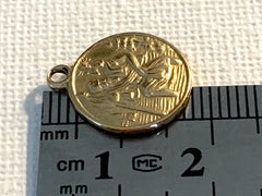 18ct 750 Gold Religious St.Christopher pendant