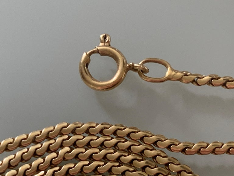 18ct 750 Gold Luxury Necklace by Unoaerre For Sale at